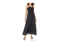 The Drop Jaya Smocked-Bodice Chiffon