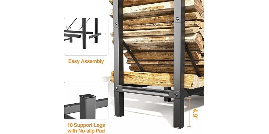 Home Racking 8ft GREENER 8FT Firewood Rack