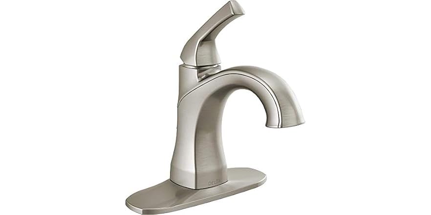 Delta Portwood 15770LF-SP Single-Handle Bathroom Faucet, SpotShield Brushed Nickel