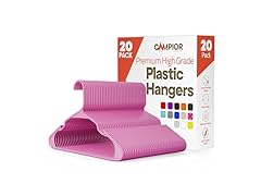 Pink Plastic Hangers 20 Pack