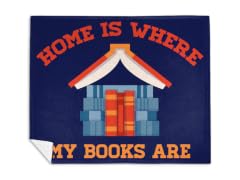 Home is Where My Books Are Mink Fleece Blanket