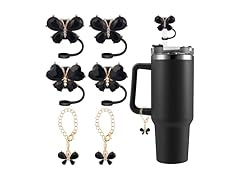 Bling Butterfly Silicone Straw Cover