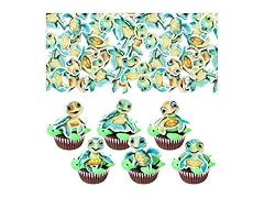 Gyufise 54Pcs Turtle Cupcake Toppers 