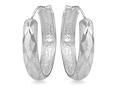 Sterling Silver Classic Hoop Earrings