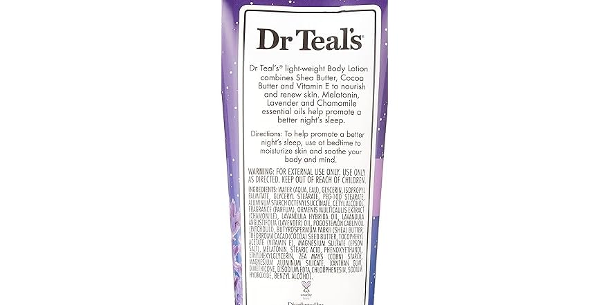 Dr. Teal's Body Lotion Melatonin Night Sleep