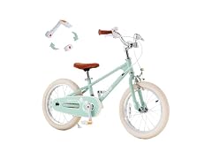RoyalBaby EZ Kids Bike, 16 Inch, Green
