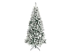 National Tree Company 6 ft. Acacia Flocked Tree