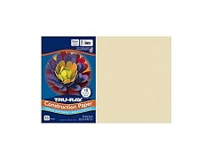 Tru-Ray Construction Paper, Ivory, 12" x 18", 50 Sheets