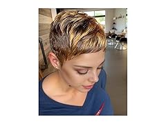 BeiSDWig Short Pixie Synthetic Wig