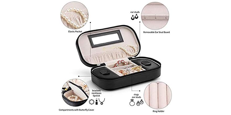 Vlando Travel Essentials Jewelry Box