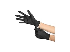 BLUZEN Black Nitrile Gloves, XL