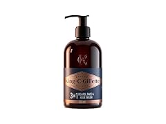 King C. Gillette Beard Wash, Mens Face Wash, 11 oz