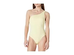 Amazon Essentials Women (L) Swimsuit Light Yellow