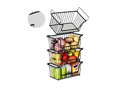 ANJUBAN Stackable Wire Baskets