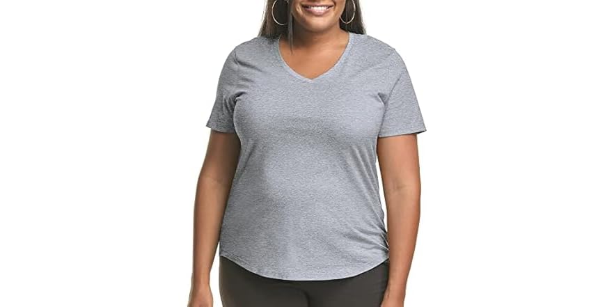 Just My Size VNeck Tshirt (28) Light Steel