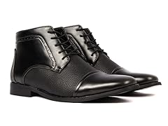 Gino Pheroni Men's Cap Toe Dress Boots