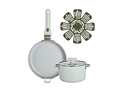 GoodCook Ceramic Cookware Set 5-Piece Sage Green