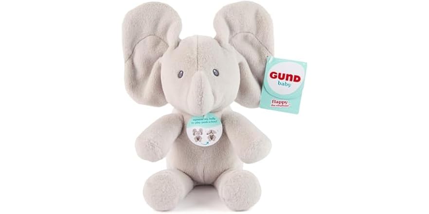 GUND Baby Peek-a-Boo Flappy Elephant Plush
