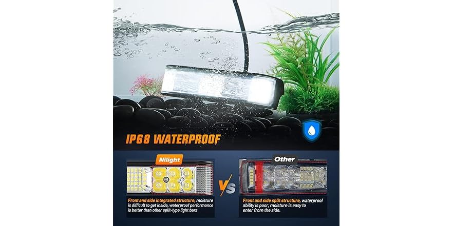 3inch 20W 1160LM Flood Built-in EMC LED Work Lights (Pair - Foto 13