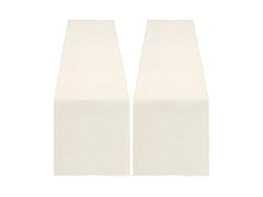 Burlap Table Runner White 