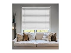 CHICOLOGY 2" Cordless Faux Wood Blinds 62" W x 60" H