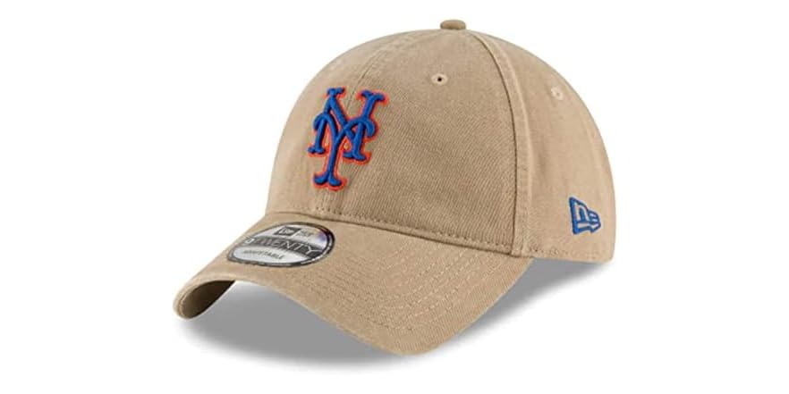 Mets Khaki 9TWENTY Adjustable Hat