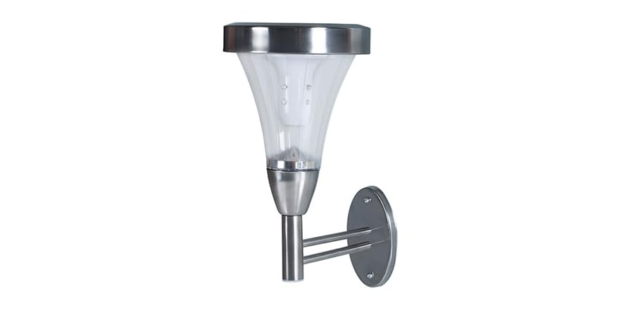 2 Outdoor Wall/Post Mount Solar Lights