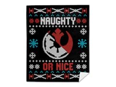 Galactic Naughty or Nice Mink Fleece Blanket