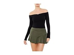 Forever 21 Women (S) Rosette Off-the-shoulder Top