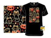 Cute Black Cats with Candy Corn