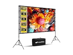 Wootfairy 120 inch Projector Screen with Stand