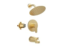 HomGoo Tub Shower Faucet Set 6" Head