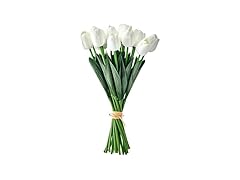 Mikasa White Faux Tulips Artificial Flowers