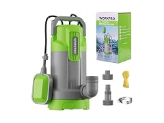 WORKPRO 1HP 4500 GPH Submersible Sump Pump