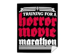 "Horror Movie Marathon" Mink Fleece Blanket