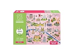 TEAMPUZZLE: Paris – 1000pc Jigsaw Puzzle, Designed for Two