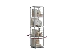 VASAGLE 4-Tier Rotating Bookshelf