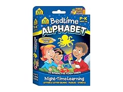 School Zone Bedtime Alphabet Night-Time Learning, Interactive Flash Cards