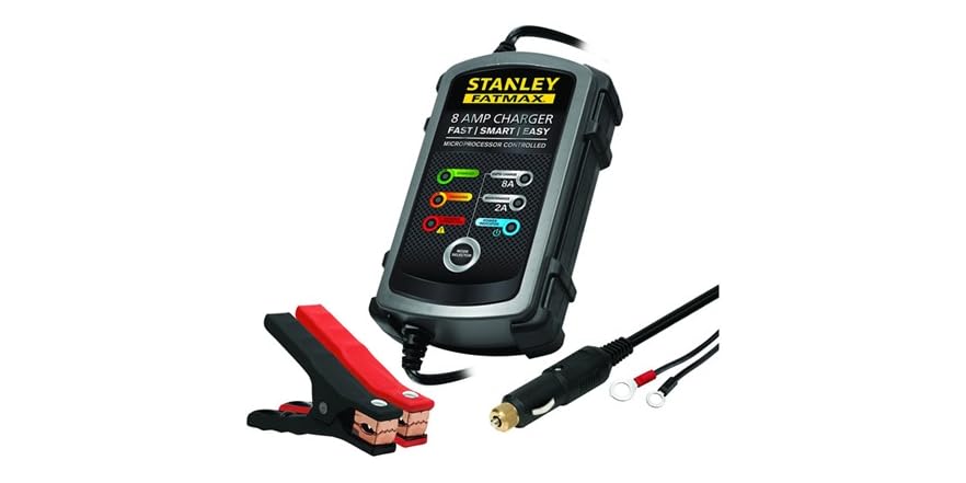 Stanley 8 Amp Battery Charger/Maintainer