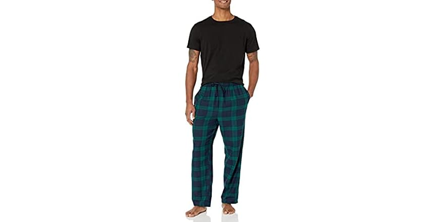 Nautica Men's T-Shirt and Flannel Pants Pajama Set Gray Size XX-Large