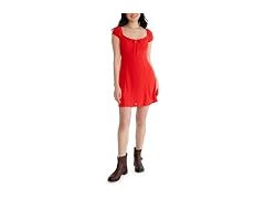 Aeropostale Women Knit Eyelet Short Sleeve Dress