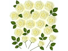 RCZ Décor Artificial Foam Roses 50Pk