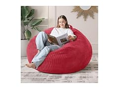 Cansunna Red 4FT Bean Bag Chair