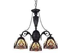 Tiffany Style Victorian 3-Light Chandelier