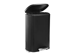 Milo Modern 13 Gallon Metal Household Trash Can