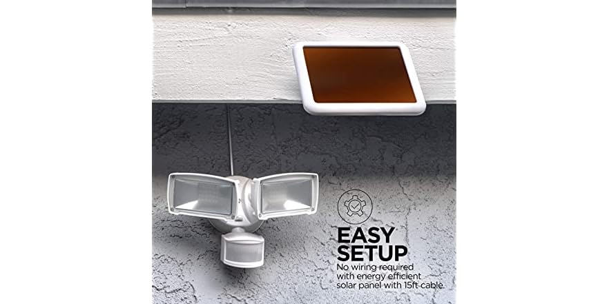 Home Zone Security Motion Sensor Outdoor Light (6000K LED), White