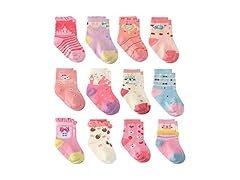 Cottock 12 Pairs Toddler Girl Grip Socks