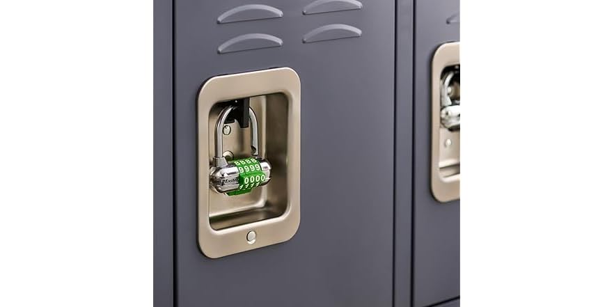 Master Lock 1534D – Lucchetto A Combinazione Con Parole Personalizzabili – Per Armadietti, 1 Pezzo