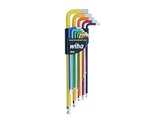 Wiha 66981 13pc Coded SAE Hex Key Allen Wrench Set