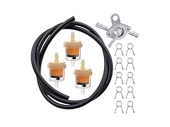  1/4 Gas Fuel Line Kit Filters Clamps